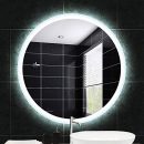 Espejo de baño, Inteligente, Espejo De Maquillaje Led Iluminado Redondo