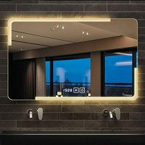 Specchio da bagno HLF- Espejo de baño montado en la Pared, Espejo de baño Inteligente con música Bluetooth