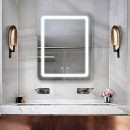 WUSTEGCCF Espejo De BañO Inteligente Antivaho,Espejo Retroiluminado con Pantalla